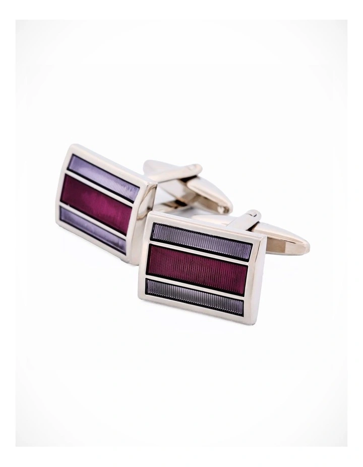 Purple Enamel Cufflinks image 3