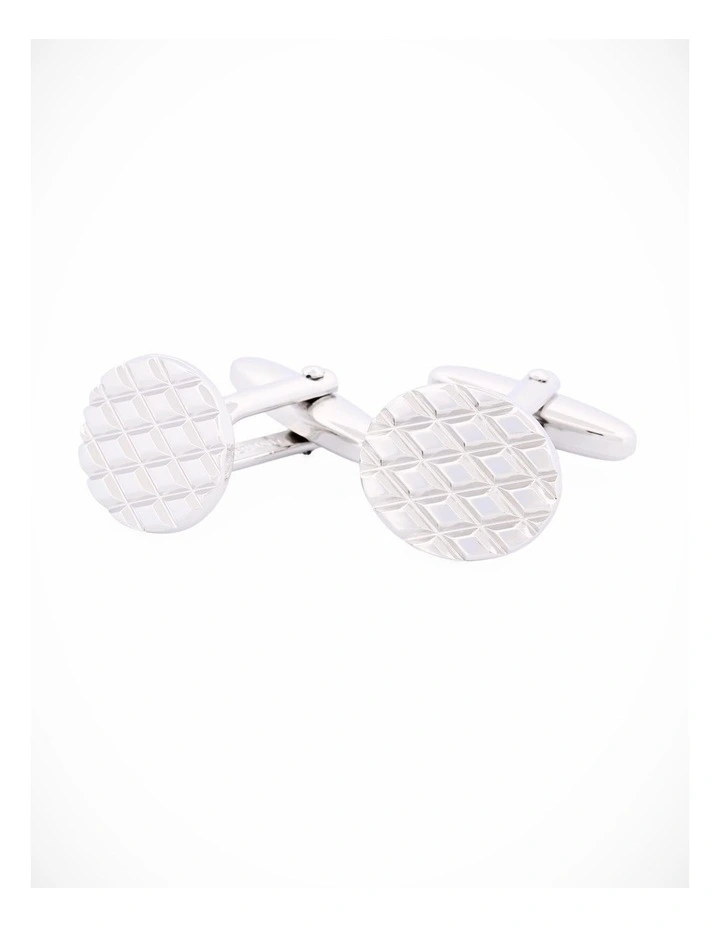 Rhodium Plated Cufflinks image 1