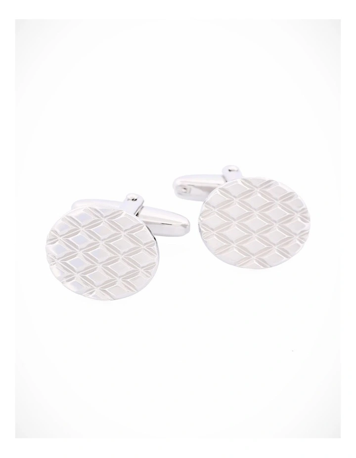 Rhodium Plated Cufflinks image 2