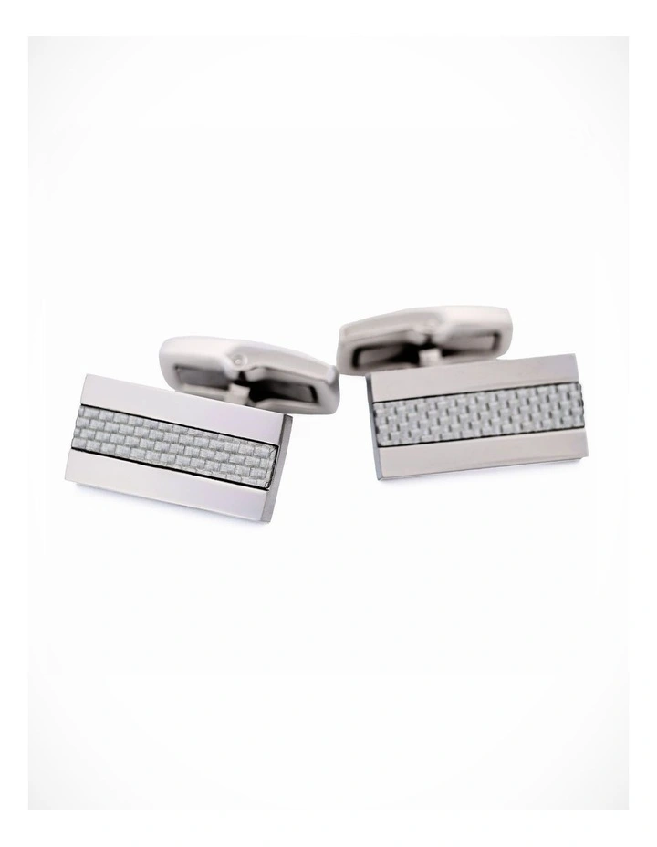 Stainless Steel Fibreglass Cufflinks image 1