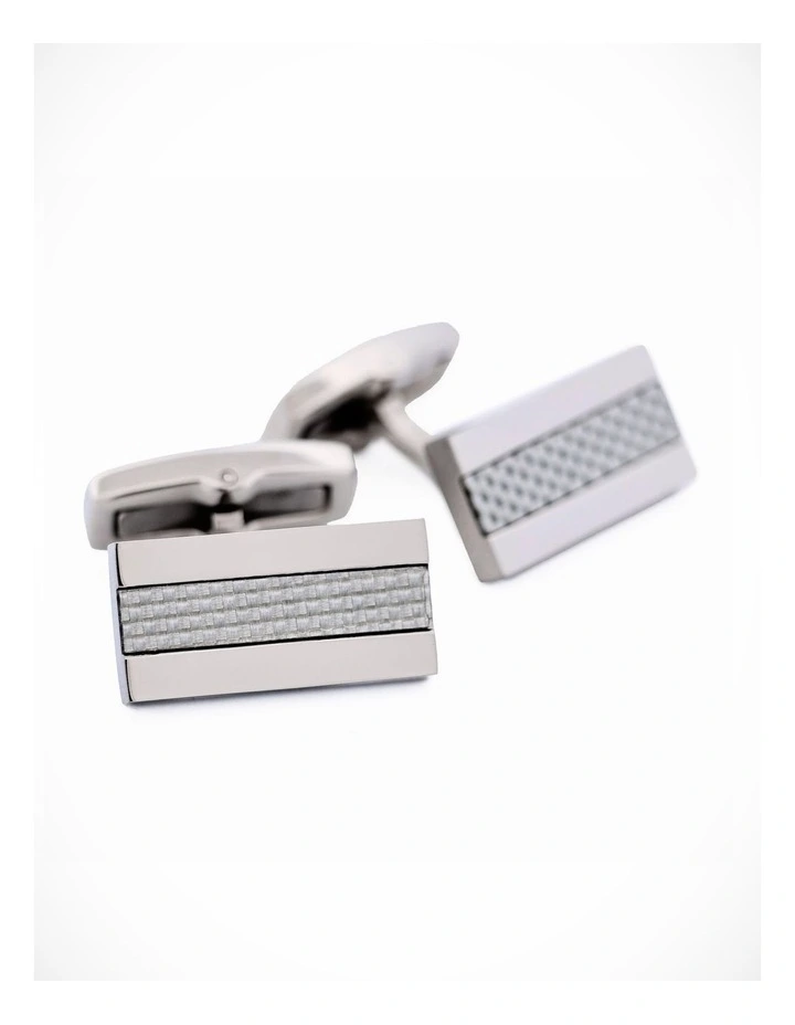 Stainless Steel Fibreglass Cufflinks image 2
