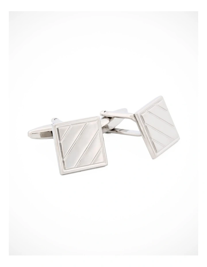 Rhodium Plated Cufflinks image 2