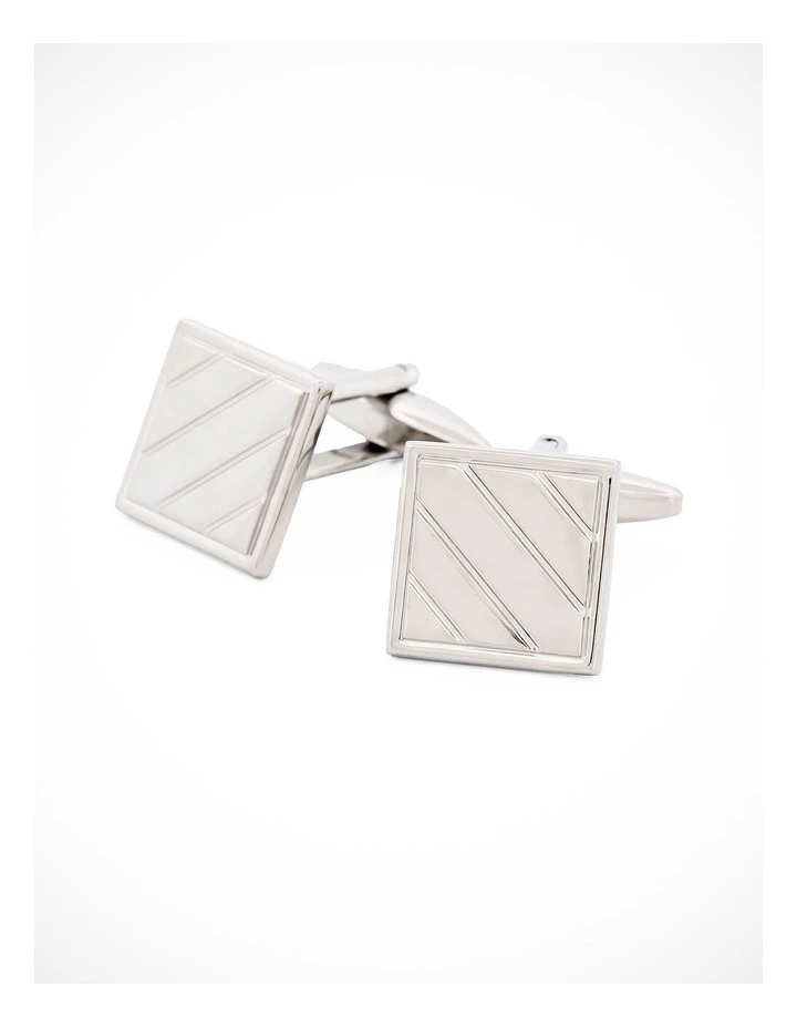 Rhodium Plated Cufflinks image 3