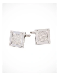 Rhodium Plated Cufflinks