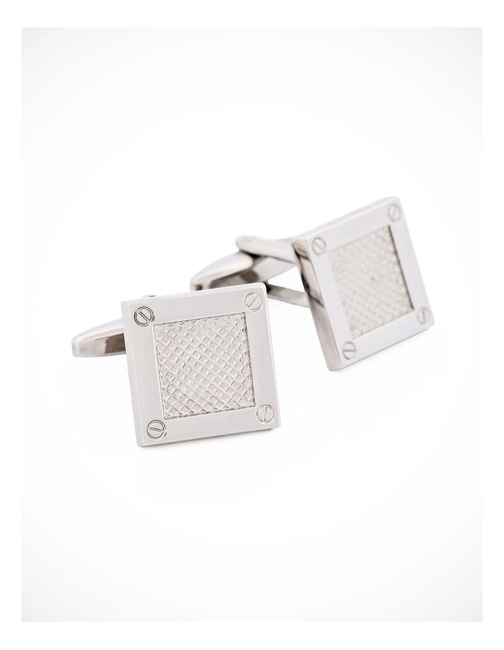 Rhodium Plated Cufflinks image 2