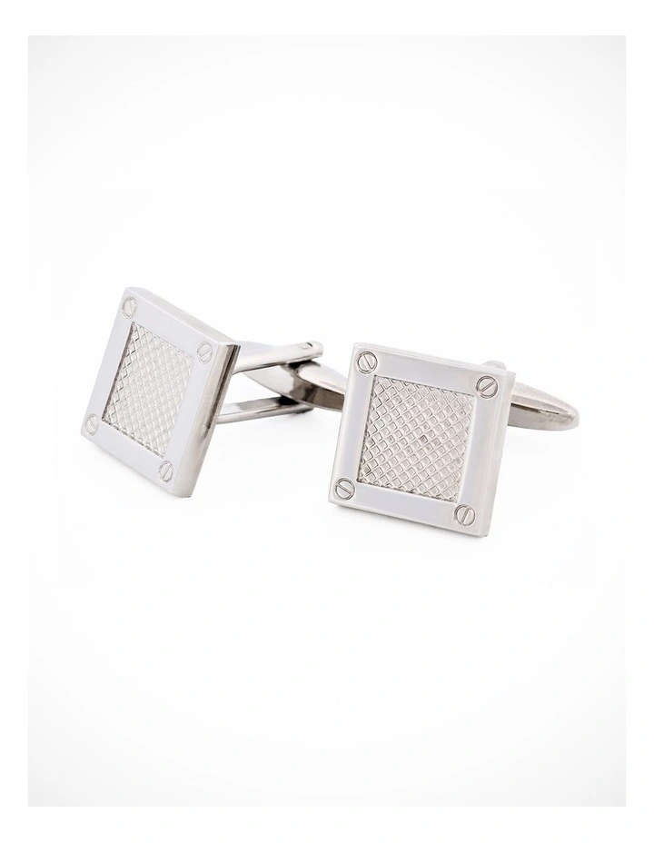 Rhodium Plated Cufflinks image 3