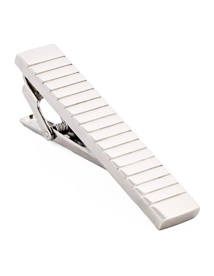 Rhodium Plated Tie Bar image 2