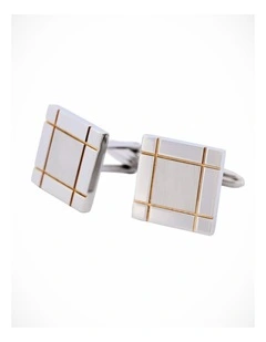 Stainless Steel Gold Plated Cufflinks Cufflinks