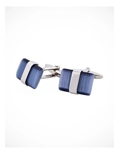 Grey Cats Eye Cufflinks