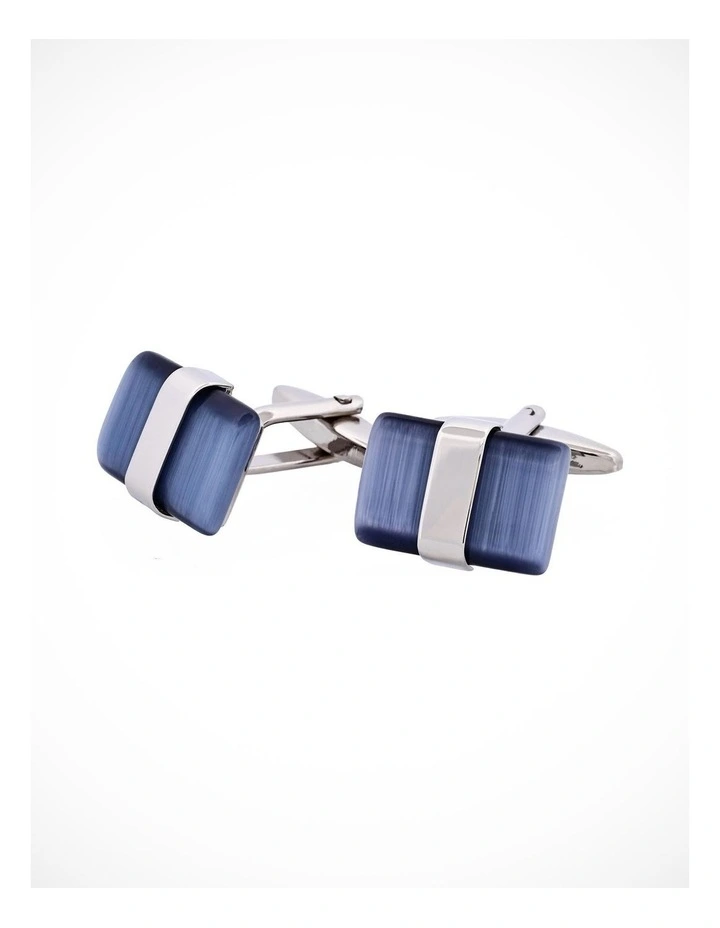 Grey Cats Eye Cufflinks image 1