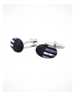 Mop & Onyx Oval Cufflinks