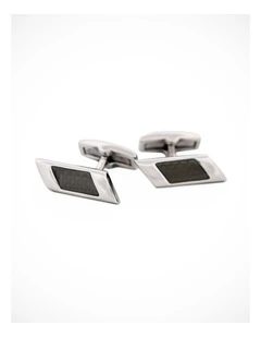 Stainless Steel Carbon Cufflinks