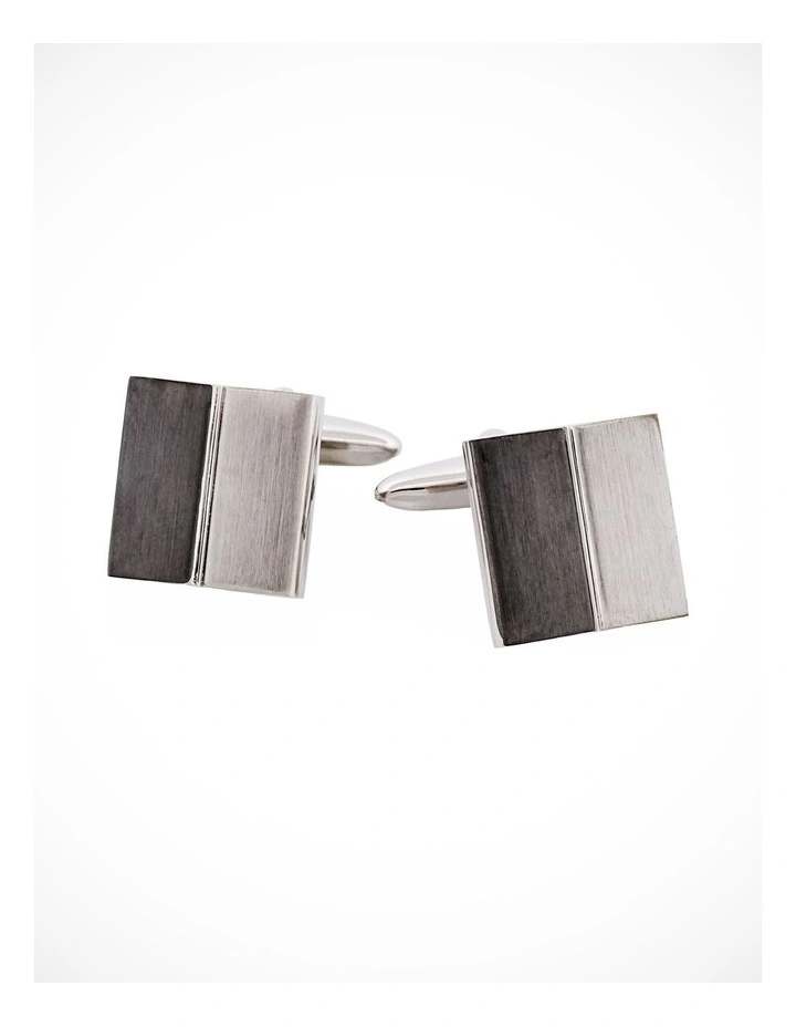 Rhodium Plated Cufflinks image 1