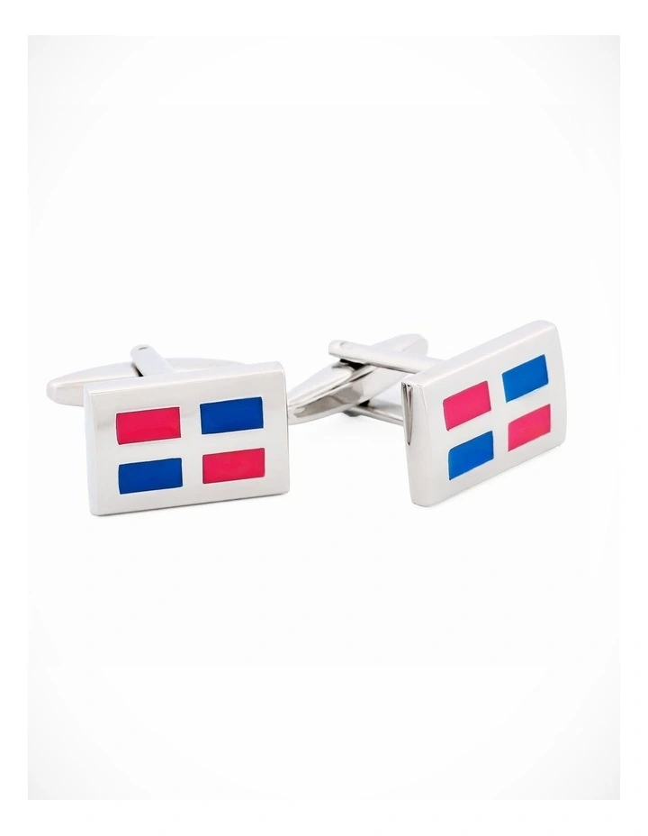 Pink Purple Enamel Cufflinks image 2
