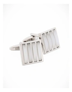 White Cat's Eye Cufflinks