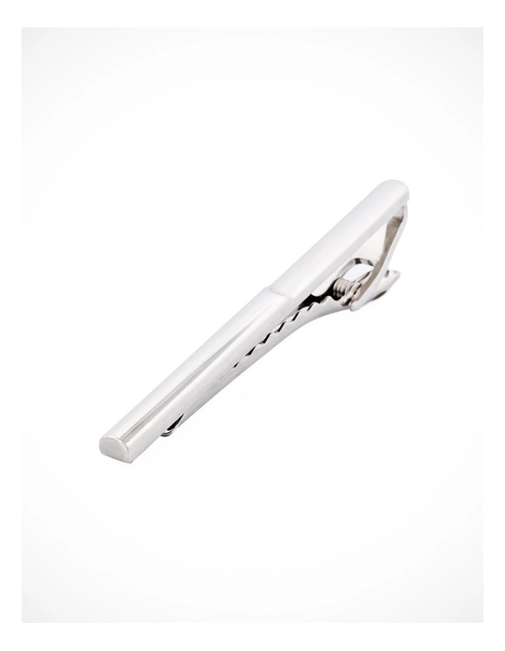 Rhodium plated Tie Bar image 2