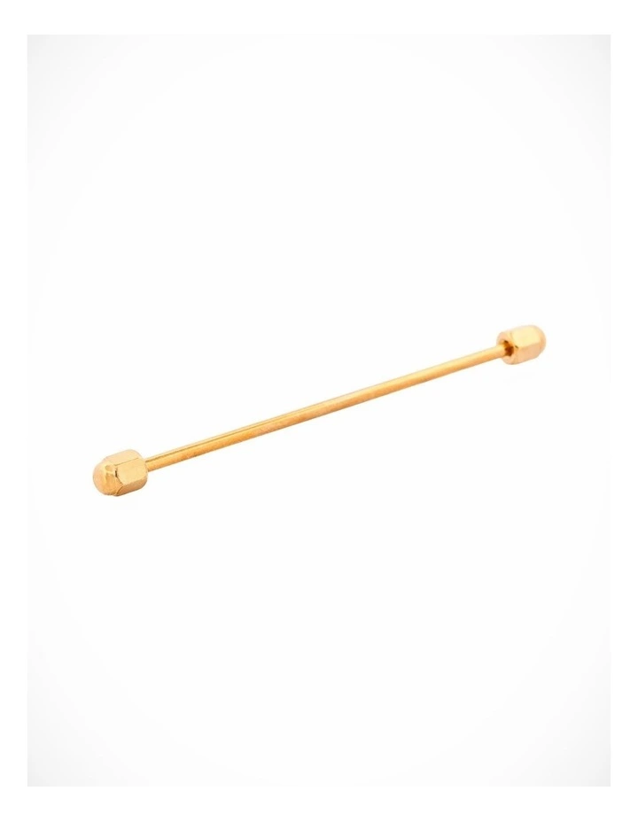 Gold Plated Collar Pole with round milled ends image 2