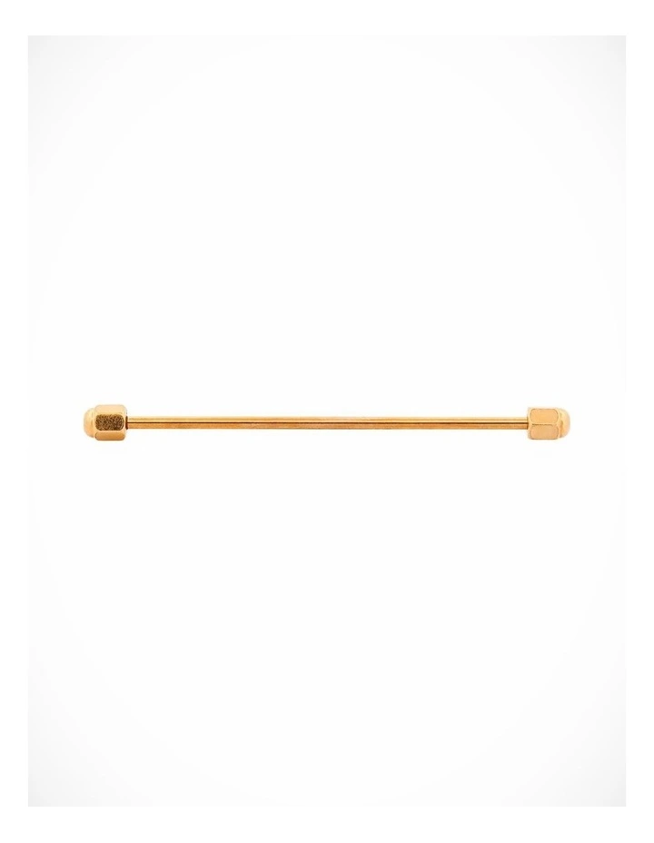 Gold Plated Collar Pole with round milled ends image 3