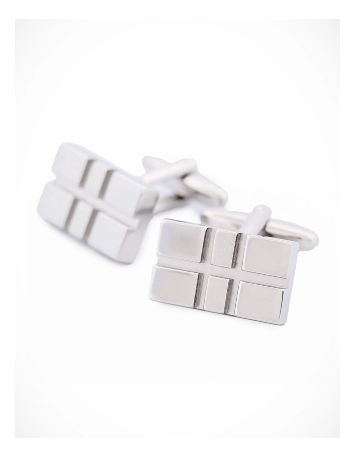 Rhodium Plated Cufflinks image 2