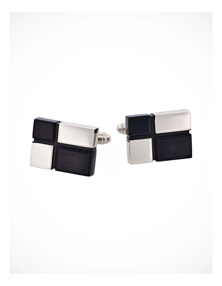 Rhodium Black Cufflinks image 1