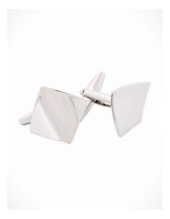 Rhodium Plated Cufflinks image 1