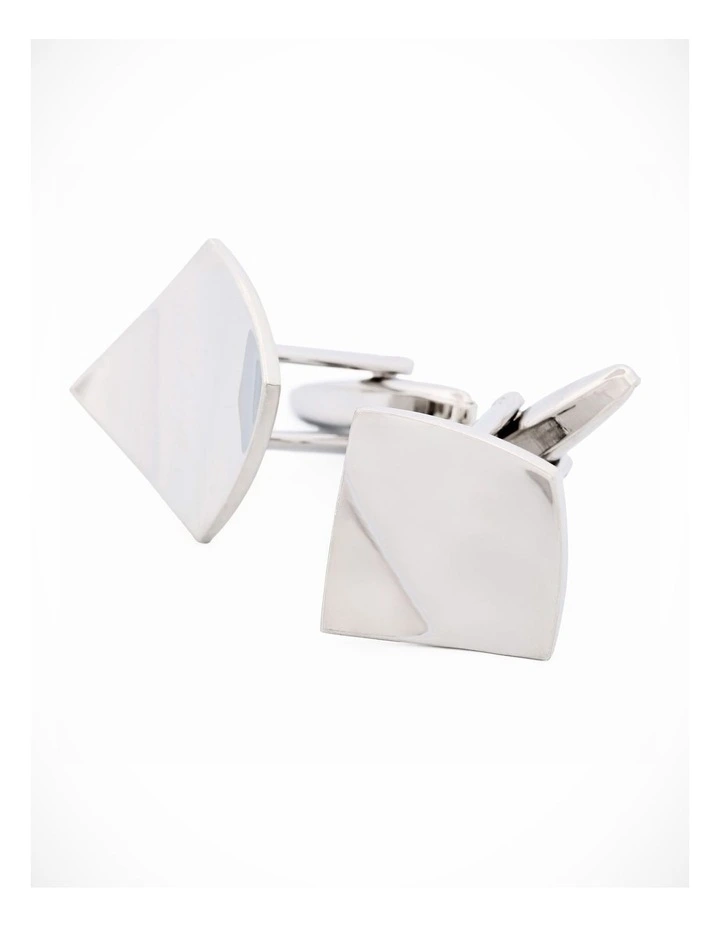 Rhodium Plated Cufflinks image 2