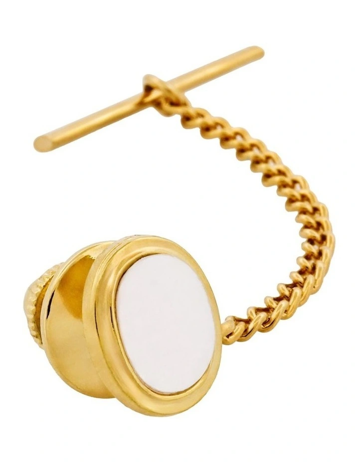 Gold Plated & Mop Tie Tak image 2