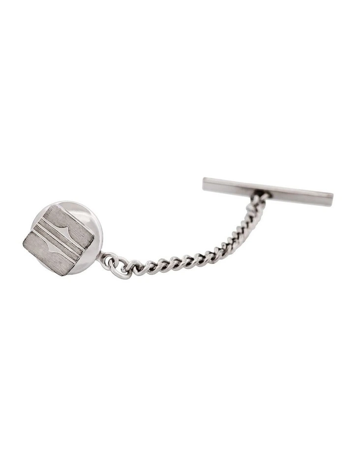 Rhodium Plated Tie Tak image 2