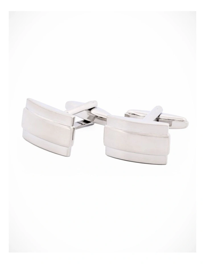 Rhodium Plated Cufflinks image 1