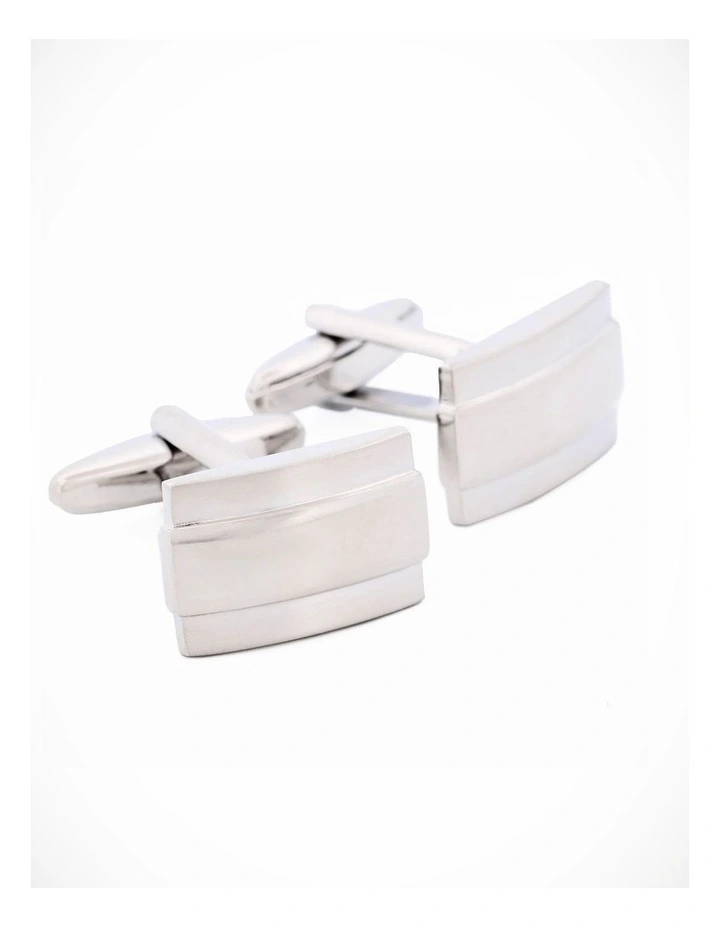 Rhodium Plated Cufflinks image 2