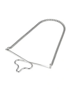 Rhodium Plated Tie Chain