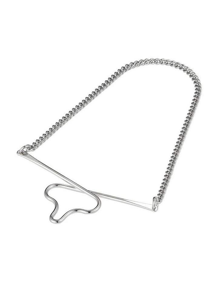 Rhodium Plated Tie Chain image 1