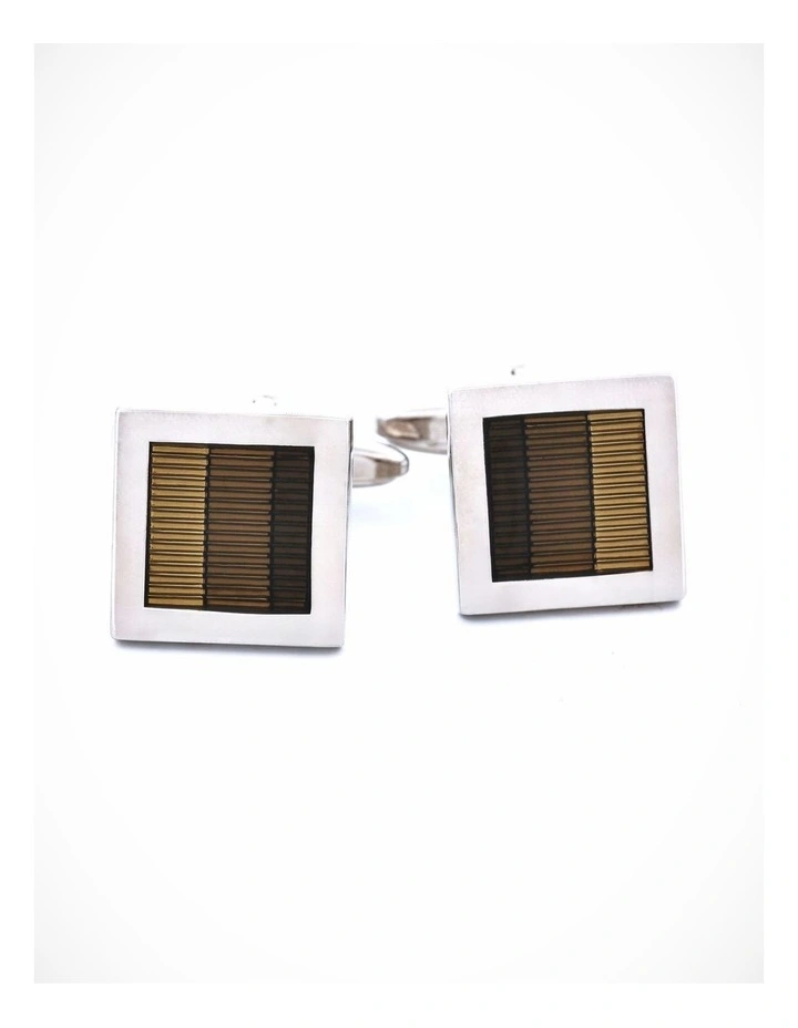 3 Tone Grey Resin Cufflinks image 1