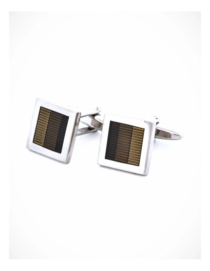 3 Tone Grey Resin Cufflinks image 3