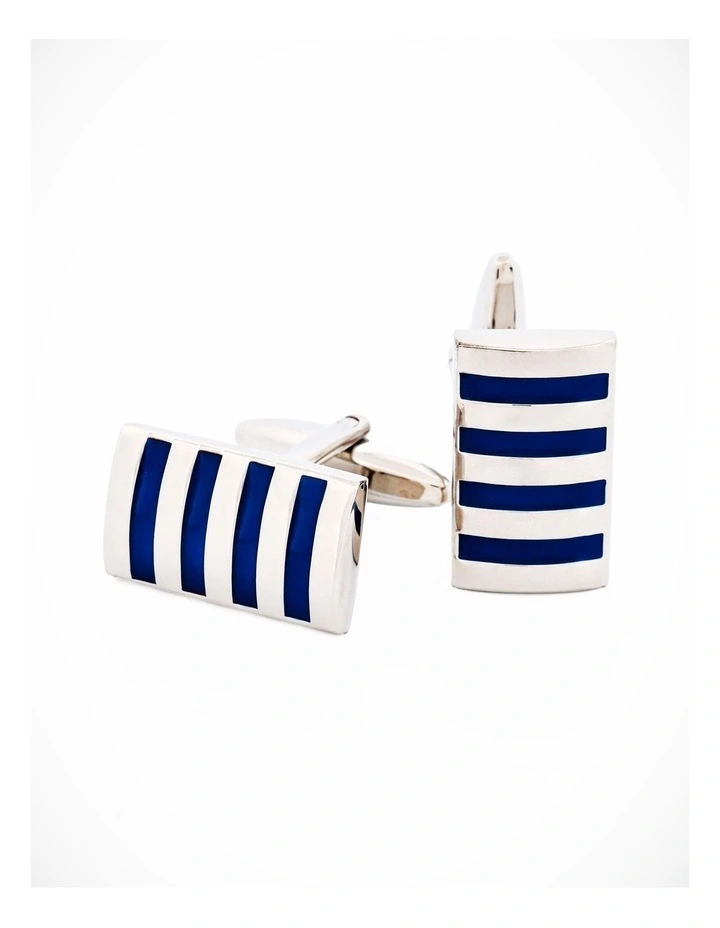 Blue Enamel Cufflinks image 3