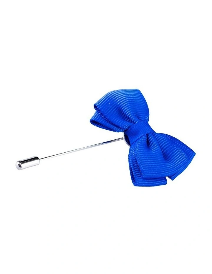 Cobalt Bow Tie Lapel Pin image 1