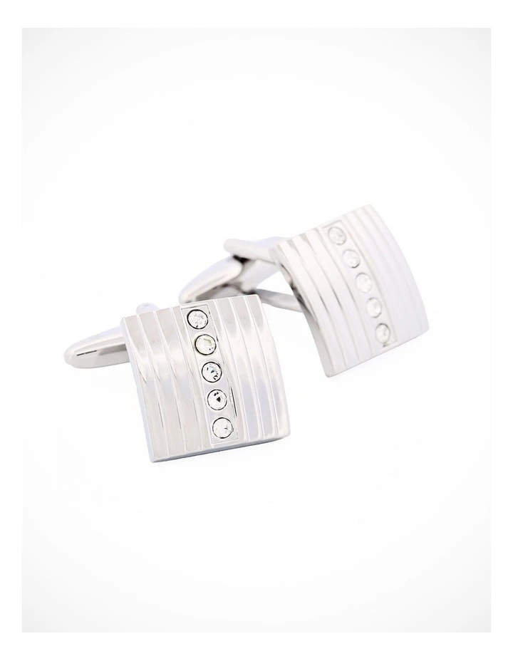 Rhodium Plated Cufflinks image 2