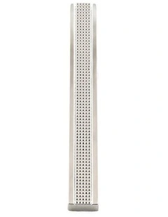 Rhodium Patterned Tie Bar 50mm