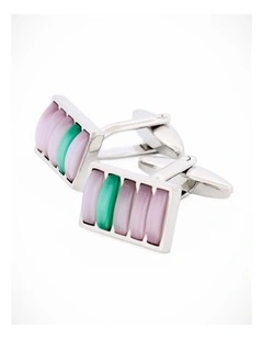 Purple Green Cufflinks