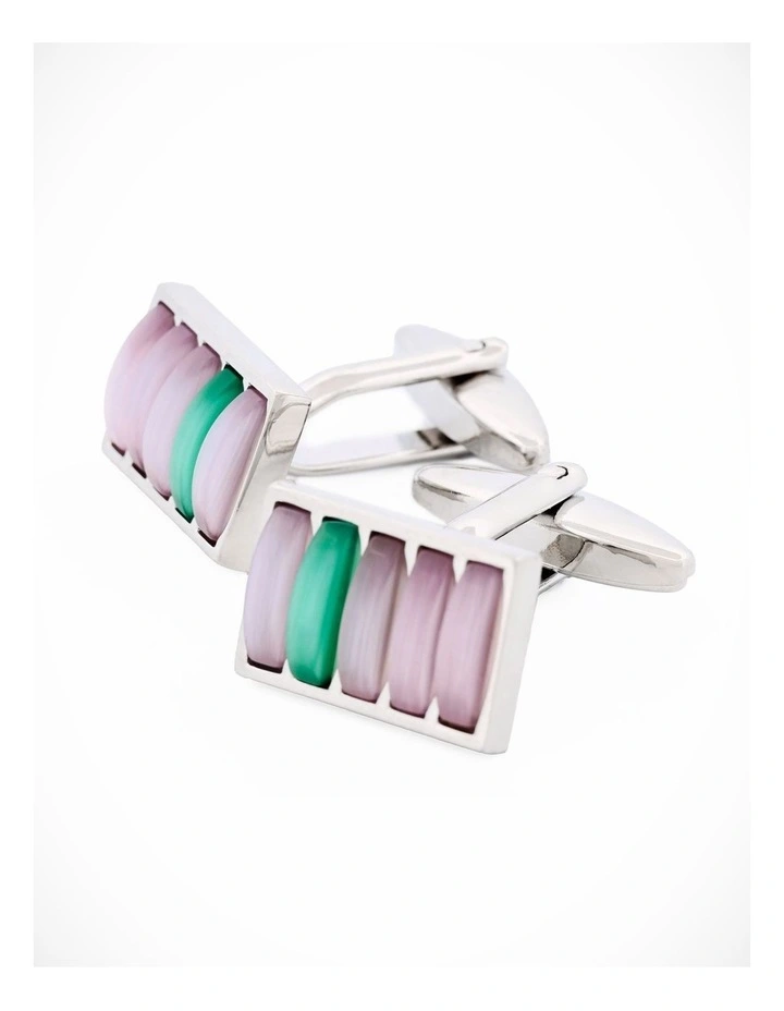 Purple Green Cufflinks image 1