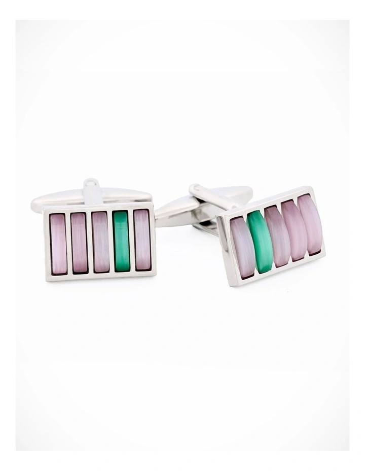 Purple Green Cufflinks image 2