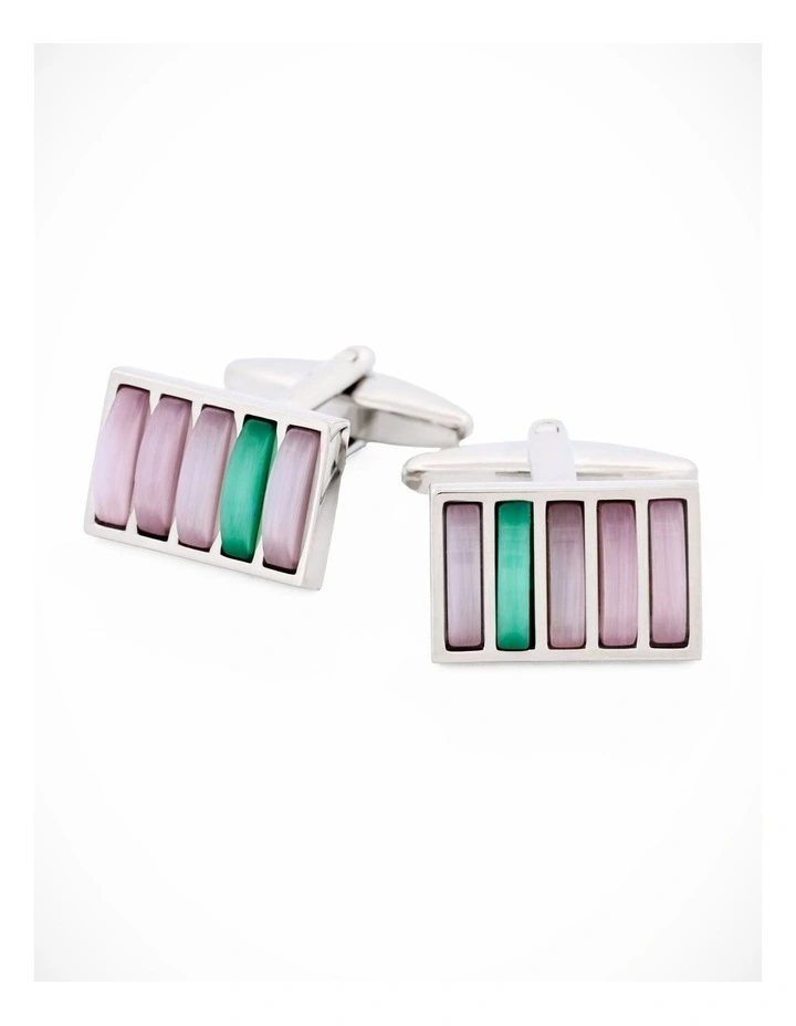 Purple Green Cufflinks image 3