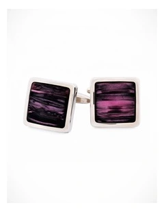 Pink Venitian Glass Cufflinks