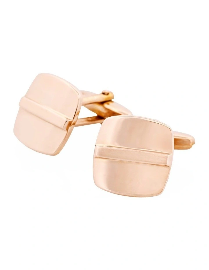 Polished Rose Gold plated Cufflinks image 3