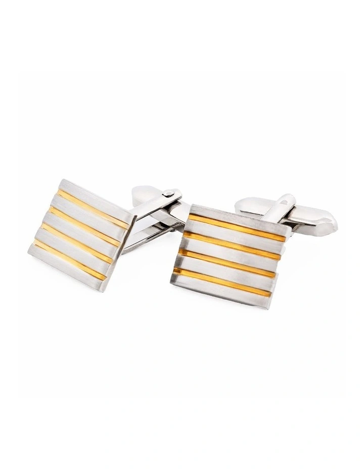 Rhodium Gold Plated Cufflinks image 3