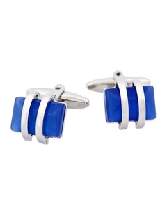 Sky Blue Cats Eye Cufflinks