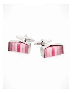Multi Pink Purple Grey Cufflinks