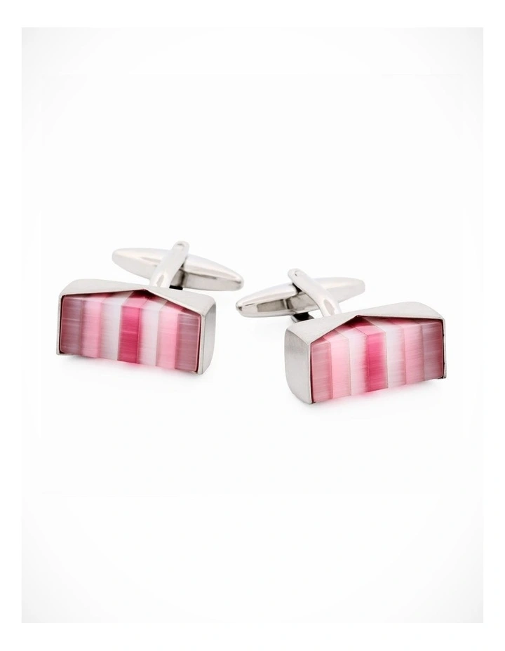 Multi Pink Purple Grey Cufflinks image 1