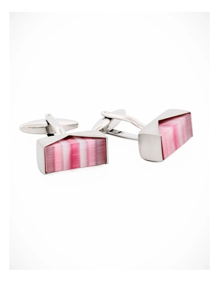 Multi Pink Purple Grey Cufflinks image 2