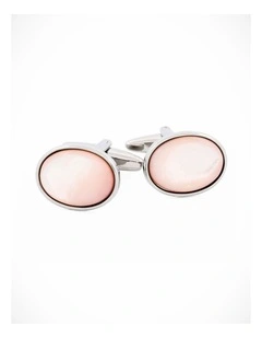 Pink Mother Of Pearl Cufflinks